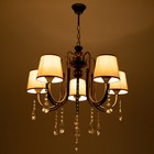 Люстра NH5270/5 AB+BK бронза/черный 5x40Вт E27 64х61х85см 9669856