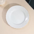 Набор тарелок Rococo, 6 шт: d=19 см, цвет белый, фарфор - фото 4381283