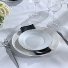 Набор тарелок Rococo, 6 шт: d=19 см, цвет белый, фарфор - фото 4381288