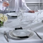 Набор тарелок Rococo, 6 шт: d=19 см, цвет белый, фарфор - фото 4381289
