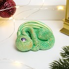 Фигура "Дракон Орочи" зеленая с золотым, 6х7х3см 9683296 - фото 16804753