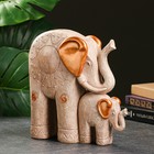 Фигура "Слоны" слоновая кость, 35х30х15см - фото 320201006