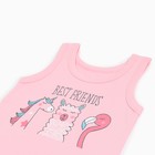 Комплект (майка/трусы) для девочки, цвет розовый, рост 122см 9756326