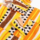 Комплект для девочки, цвет светло-бежевый/чёрный/оранжевый, рост 128 см - фото 43742994