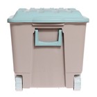 Ящик для игрушек на колёсах, 66,5 л., 68,5 × 39,5 × 38,5 см, цвет светло-бежевый - фото 24413347