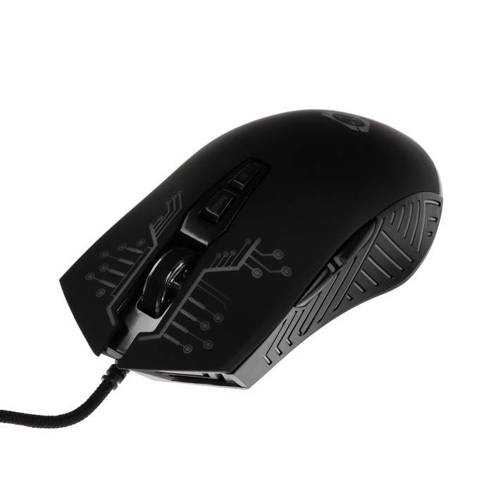 Мышь Saibot MX-3, игровая, проводная, 7 кнопок, 7200 dpi, USB, подсветка, чёрная - фото 51311839