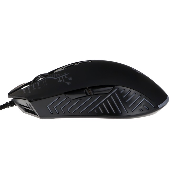 Мышь Saibot MX-3, игровая, проводная, 7 кнопок, 7200 dpi, USB, подсветка, чёрная - фото 51311841