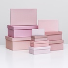 Набор подарочных коробок 10 в 1 «Пудра», 30.5×20×13 - 12×6.5×4 см - Фото 2