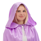 Карнавальный плащ детский, атлас, цвет фиолетовый, длина 85 см - Фото 2