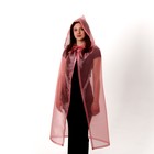 Карнавальный плащ взрослый, органза розовая, длина 120 см - Фото 1