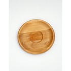 Тарелка деревянная Adelica «Классика», d=16 см, пропитана минеральным маслом, берёза - Фото 3