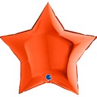 Шар фольгированный 9" «Звезда оранжевая», мини-фигура - фото 319531761