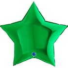 Шар фольгированный 9" «Звезда зелёная», мини-фигура - фото 8113263