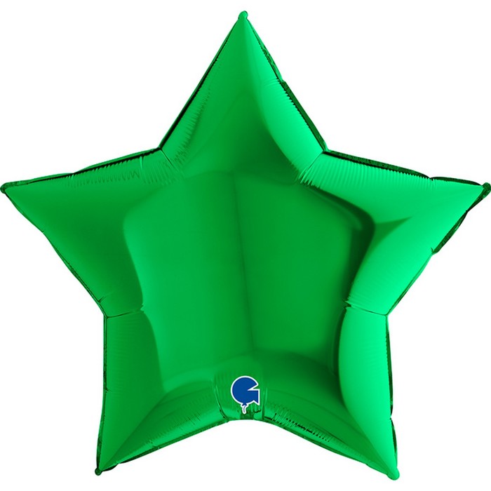 Шар фольгированный 9" «Звезда зелёная», мини-фигура - Фото 1