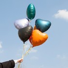 Шар фольгированный 18" «Оранжевый сатин», сердце - фото 53828760