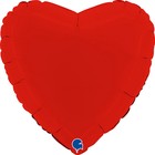 Шар фольгированный 18" «Красный сатин», сердце - фото 10563594