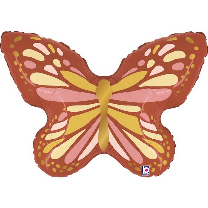 Шар фольгированный 13" «Бабочка Бохо», мини-фигура - Фото 1