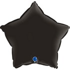 Шар фольгированный 18" «Чёрный сатин», звезда - фото 319531801