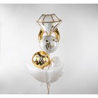 Шар фольгированный 18" Mrs «Невеста», круг, цвет белый - Фото 2