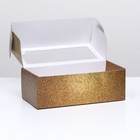 Коробка самосборная, с окном, «Драгоценный подарок» 16×35×12 см 9622148