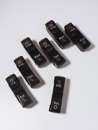 Таблетница - органайзер «Неделька», со съёмными ячейками, английские буквы, утро/вечер, 7 контейнеров по 2 ячейки, чёрная - Фото 3