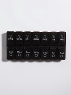 Таблетница - органайзер «Неделька», со съёмными ячейками, английские буквы, утро/вечер, 7 контейнеров по 2 ячейки, чёрная - Фото 5