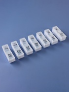 Таблетница - органайзер «Неделька», со съёмными ячейками, утро/вечер, 18.8×9×3 см, 7 контейнеров по 2 ячейки, белая - Фото 4