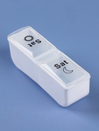 Таблетница - органайзер «Неделька», со съёмными ячейками, утро/вечер, 18.8×9×3 см, 7 контейнеров по 2 ячейки, белая - Фото 6