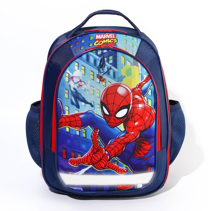 Рюкзак школьный с эргономической спинкой, 37х26х15 см, Человек-паук