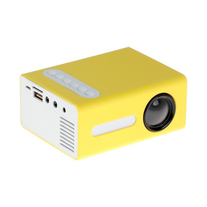 Проектор Unic T300, 800 лм,1920x1080, 800:1, ресурс лампы: 30000 часов, USB,HDMI, желтый - Фото 1