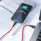 Кабель Borofone BX63, Lightning - USB, 2.4 А, 1 м, TPE оплётка, красный - фото 51463787 Кабель Borofone BX63, Lightning - USB, 2.4 А, 1 м, TPE оплётка, красный - фото 51463787