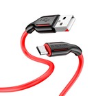 Кабель Borofone BX63, microUSB - USB, 2.4 А, 1 м, TPE оплётка, красный - Фото 4
