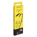 Кабель Borofone BX21, microUSB - USB, 2.4 А, 1 м, тканевая оплётка, красный - фото 51463866 Кабель Borofone BX21, microUSB - USB, 2.4 А, 1 м, тканевая оплётка, красный - фото 51463866