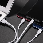Кабель Borofone X16, 3 в 1 Lightning/microUSB/Type-C, 2.4 А, 1 м, TPE оплётка, белый - фото 51463878 Кабель Borofone X16, 3 в 1 Lightning/microUSB/Type-C, 2.4 А, 1 м, TPE оплётка, белый - фото 51463878