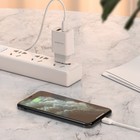 Сетевое зарядное устройство Borofone BA53A, 2xUSB, 2.1 А, кабель Lightning, 1 м, белое - Фото 4