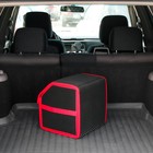 Органайзер кофр в багажник автомобиля, саквояж, EVA-материал, 30 см, красный кант - фото 7075087