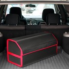 Органайзер кофр в багажник автомобиля, саквояж, EVA-материал, 70 см, красный кант - Фото 3