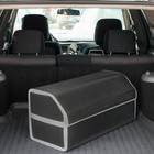 Органайзер кофр в багажник автомобиля, саквояж, EVA-материал, 70 см, серый кант - фото 9601861