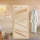 Дверь для бани и сауны, размер коробки 170х80 см, универсальная, липа - фото 319749496