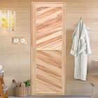 Дверь для бани и сауны, размер коробки 180х70 см, универсальная, липа - фото 319749501
