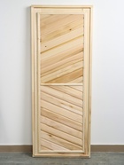 Дверь для бани и сауны, 180×70 см, универсальная, деревянная - Фото 5