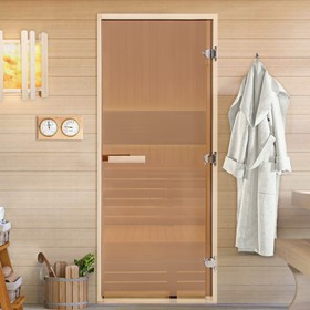 {{photo.Alt || photo.Description || 'Дверь для бани и сауны &quot;Бронза&quot;, размер коробки 170х70 см, липа, 8 мм'}}