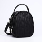 Сумка кросс-боди Медведково на молнии, цвет чёрный - фото 22286882