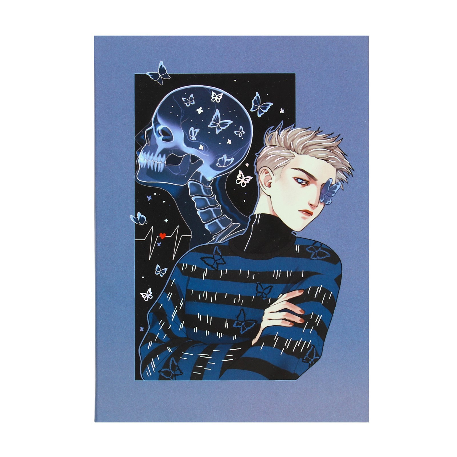 Записная книжка А5, 128 листов в клетку Asterdis, интегральная обложка ...