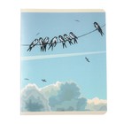 Тетрадь 48 листов в клетку "Супер МИКС", двойная обложка: 1-ая прозрачный пластик, 2-ая мелованная бумага, поля, блок белый офсет - фото 24247893