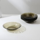 Набор стеклянной посуды Alta Marea, 24+1 предмета, цвет коричневый - фото 22288438