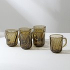 Набор стеклянной посуды Alta Marea, 24+1 предмета, цвет коричневый - фото 22288445