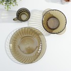 Набор для завтрака Elica, 3 предмета, стеклянный, дымка - фото 22763418