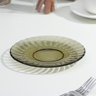 Тарелка десертная Elica, d=16 см, дымка, стеклянная - Фото 2