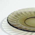 Тарелка десертная Elica, d=16 см, дымка, стеклянная - фото 4381421